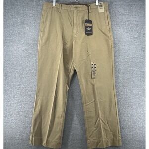 Dockers D3 Classic Fit Flat Front Pants Men Size 36x30 Khahi Casual NEW